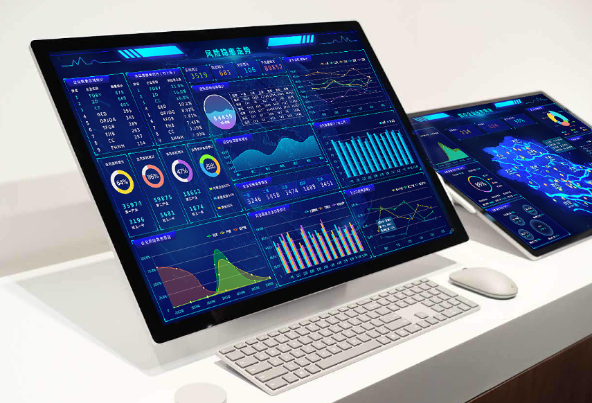 Capacitive touch screen data visualization analysis